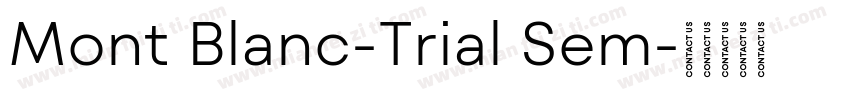 Mont Blanc-Trial Sem字体转换